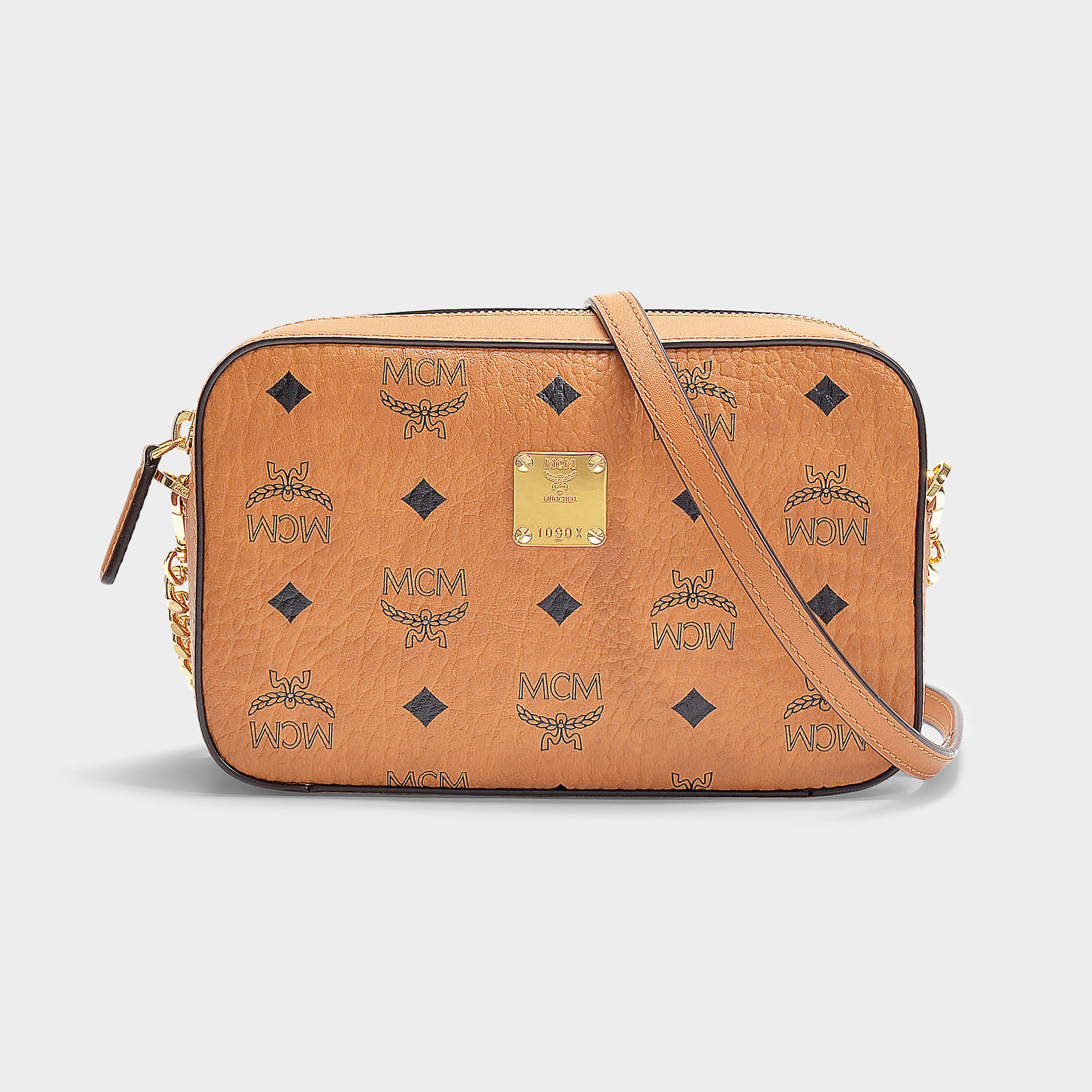 mcm visetos original pouch bag