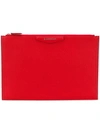 Givenchy Geometric Clutch In Red