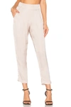 Enza Costa Pleated Easy Pant In Blush