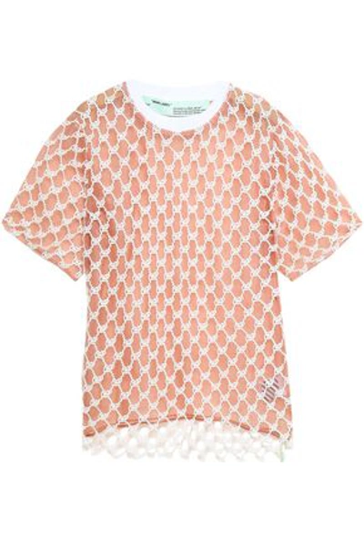 Off-white ™ Woman Cotton-lace And Organza T-shirt White