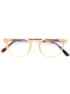 Tom Ford Round Frame Optical Glasses In Brown