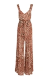 Alexis Tyrell Cheetah-print Crepe Wide-leg Jumpsuit