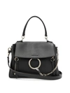 Chloé Faye Day Leather Shoulder Bag In Black