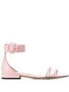 Jimmy Choo Jaimie 40 Flat Sandals In 粉色