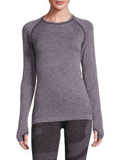 Hpe Cross X Seamless Long Sleeve Tee In Grey