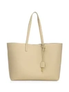 Saint Laurent Large Leather Shopper Tote In Poudre