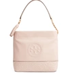Tory Burch Fleming Quilted Leather Hobo Bag In Shell Pink