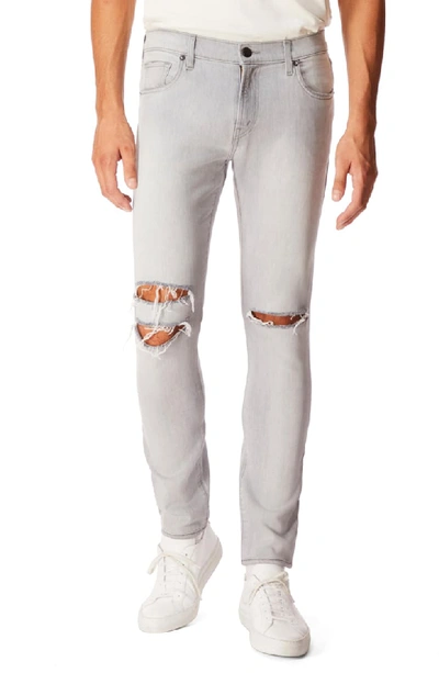 J Brand Men's Mick Distressed-denim Jeans In Greystripe Oak