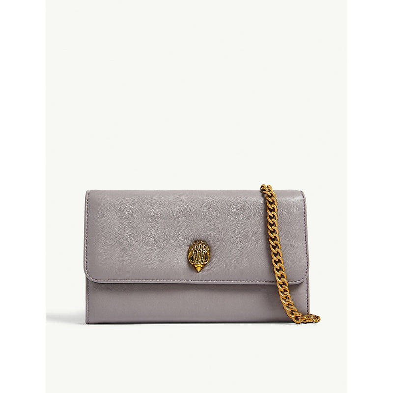 Kurt Geiger Kensington Leather Wallet With Chain In Lilac ModeSens