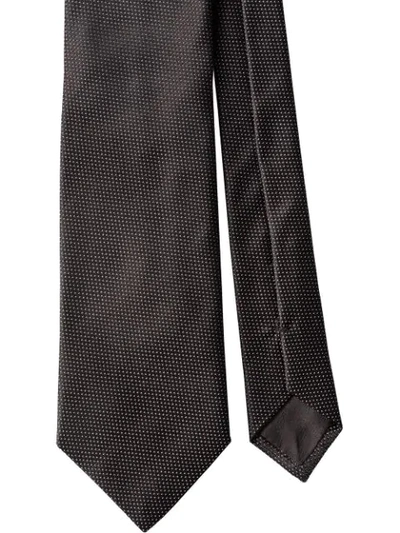 Prada Pinpoint Tie In Black