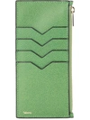 Valextra Zipped Card Case - Green