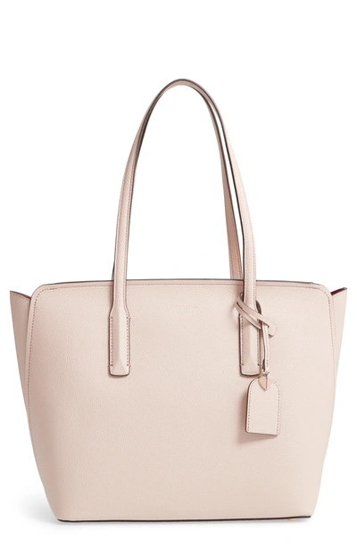 Kate Spade Medium Margaux Leather Tote - Pink In Pale Vellum