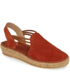 Toni Pons 'nuria' Suede Sandal In Rust Suede