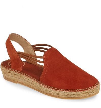Toni Pons 'nuria' Suede Sandal In Rust Suede