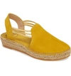 Toni Pons 'nuria' Suede Sandal In Yellow Suede
