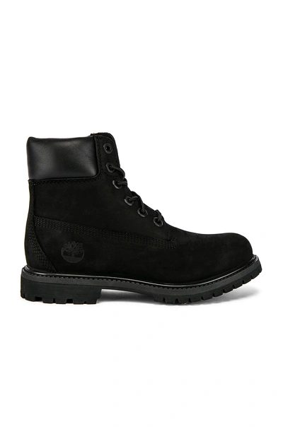 Timberland 6" Premium Boot In Black Nubuck