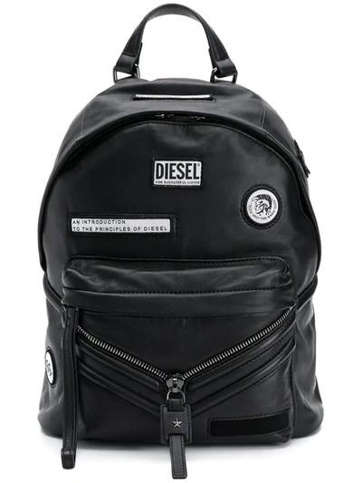 Diesel Le-zipper Backpack - Black