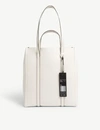 Marc Jacobs Tag Leather Tote In Porcelain