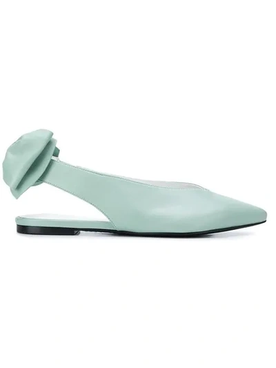 Kennel & Schmenger Spitze Slingback-ballerinas In Mint