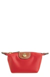 Longchamp 'le Pliage' Coin Purse In Red