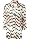 Missoni Printed Oversized Shirt In Neutrals