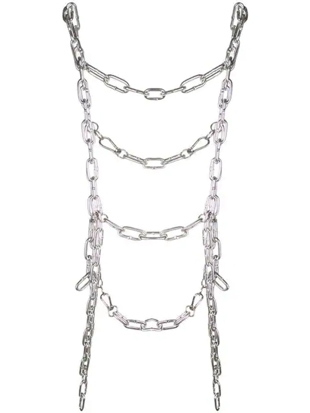 Comme Des Garçons Chain Harness In Metallic | ModeSens