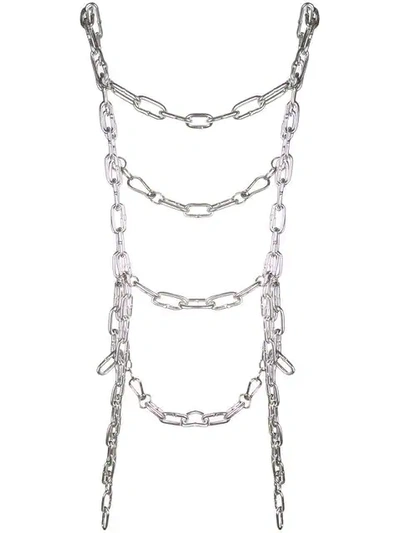 Comme Des Garçons Chain Harness In Metallic | ModeSens