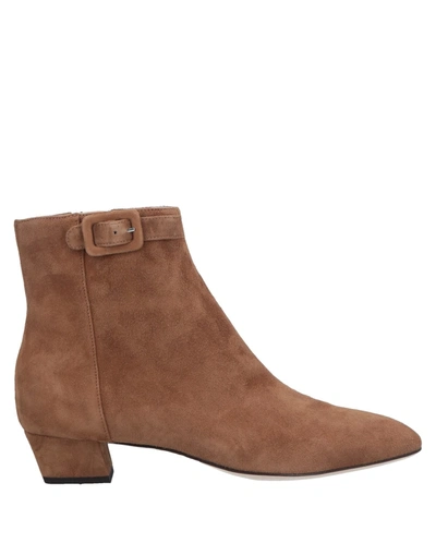 Sergio Rossi Ankle Boot In Camel