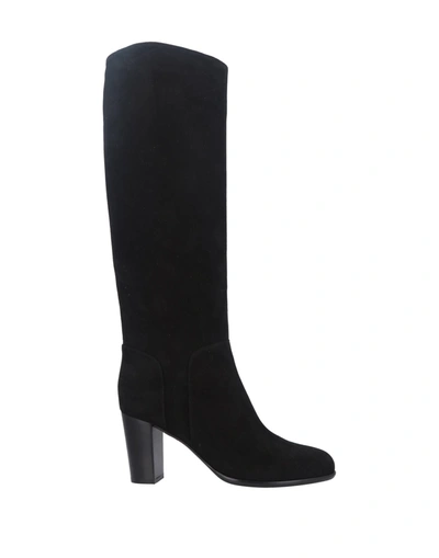 Sergio Rossi Knee Boots In Black