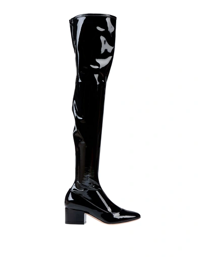Sergio Rossi Knee Boots In Black