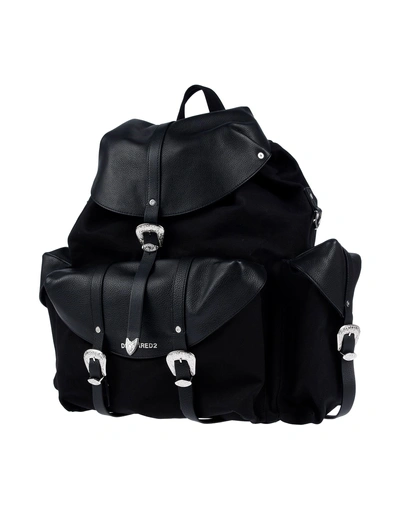 Dsquared2 Backpack & Fanny Pack In Black