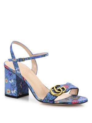 gucci women's marmont high block heel sandals