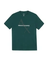 Armani Exchange T-shirts In Emerald Green