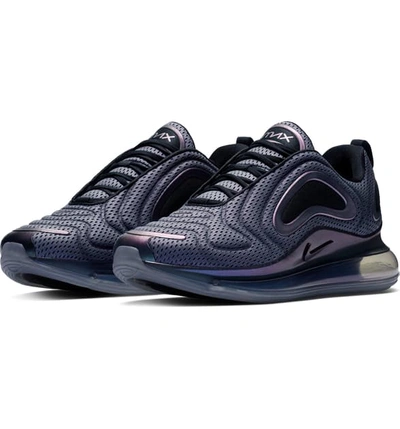 Nike Air Max 720 Sneaker In Metallic Silver/ Black/ Silver