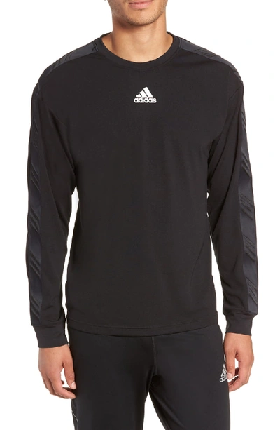Adidas Originals Long Sleeve Technical T-shirt In Black