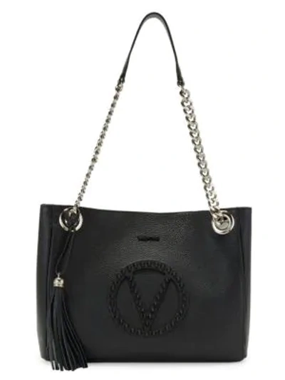 Valentino By Mario Valentino Luisa Studded Leather Tote In Black