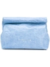 Simon Miller Roll Top Clutch Bag - Blue