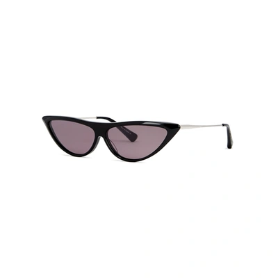 Christian Roth Rina Black Cat-eye Sunglasses