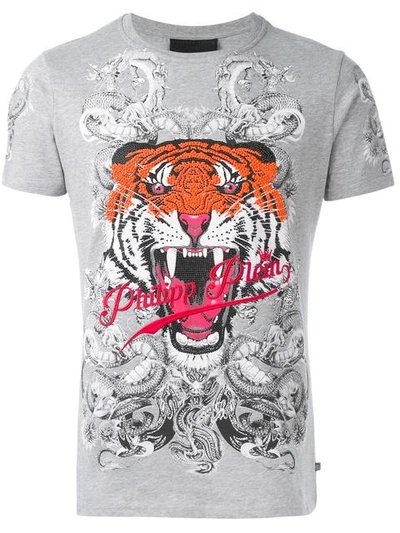 Philipp Plein Swarovski Tiger And Dragon T-shirt | ModeSens