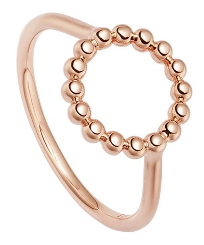 Astley Clarke Rose Gold Vermeil Stilla Arc Beaded Ring