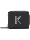 Kenzo K Logo Wallet - Black
