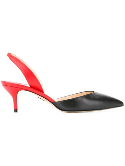 Paul Andrew Classic Sing Back Pump In Red