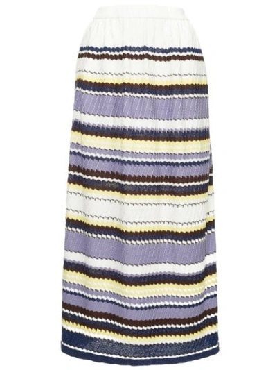 Coohem Striped Knit Skirt In Multi