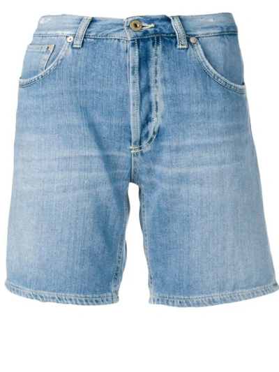 Dondup Straight-fit Denim Shorts In Blue