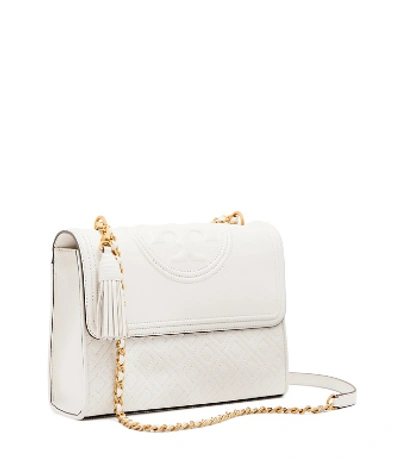 Tory Burch Fleming Convertible Shoulder Bag In Birch