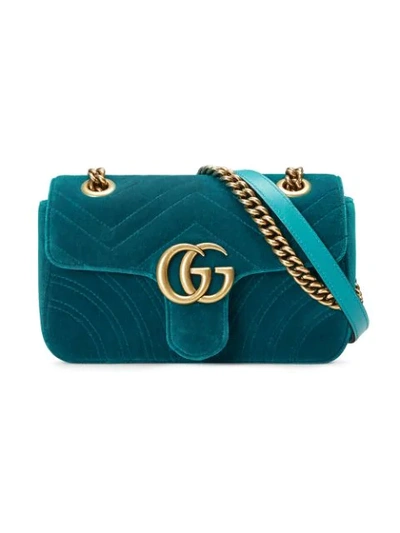 Gucci Gg Marmont Velvet Mini Bag In 4462