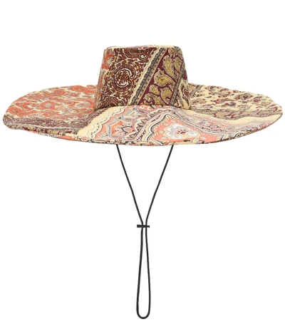 Etro Paisley-printed Cotton Hat In Multicoloured