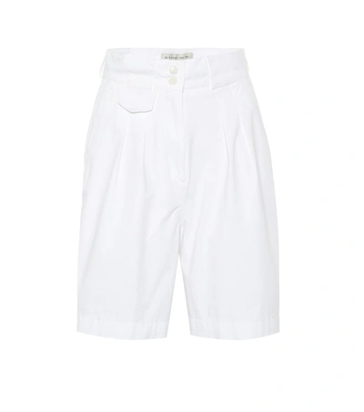 Etro Stretch-cotton Shorts In White