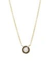 Sydney Evan Women's Diamond, Enamel & 14k Yellow Gold Single Stone Pendant Necklace