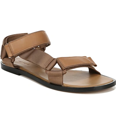 Vince Women's Parks Nylon & Leather Sandals In Almond
